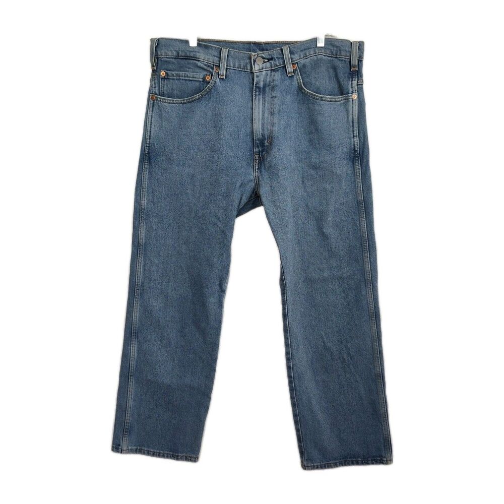Levi's Straight Leg Jeans Men's Size 36x29 Medium Wash Blue‎